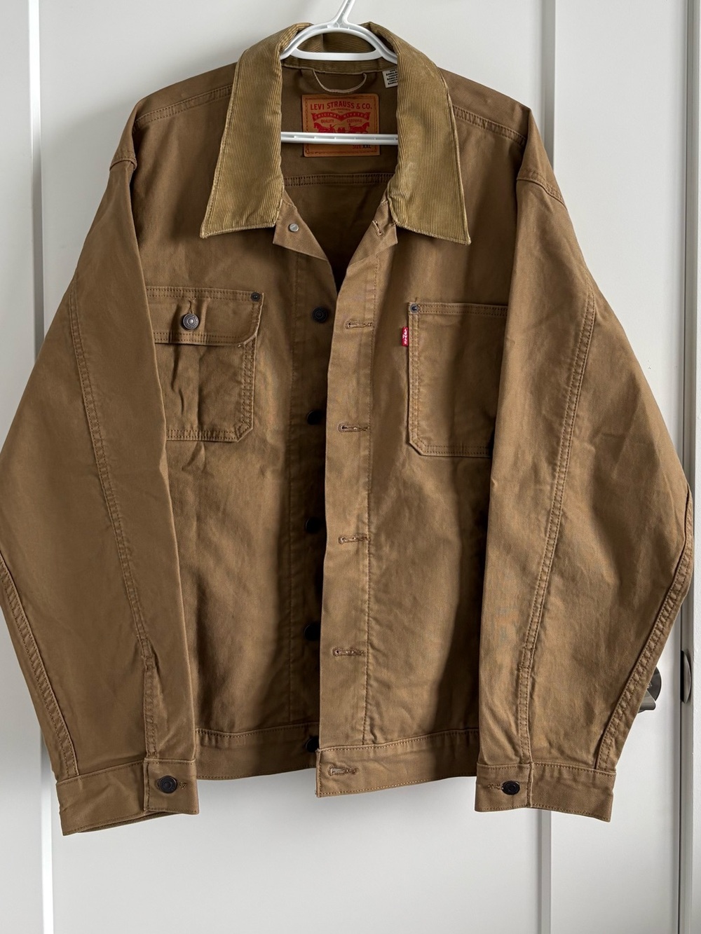 Levi's Tan Canvas Field Jacket with Corduroy Collar